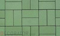 Плитка тротуарная ВЫБОР ЛА-Линия 2П.8, гладкая, зеленый, 200х100х80 мм