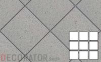Плитка-мозаика напольная (разделена на 9 частей 96*96*10 мм) для промышленных помещений Stroeher Secuton ТS60 grau, 296*296*10 мм