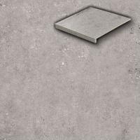 Клинкерная ступень-лофт Stroeher Keraplatte Gravel Blend 962-grey, Handglaze 3.0