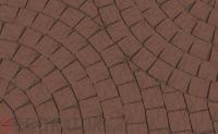 Клинкерная тротуарная брусчатка Lode Brunis коричневая шероховатая, 60*60*62 мм