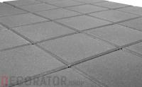 Плитка тротуарная BRAER Лувр серый, 100*100*60 мм