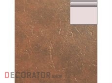 Клинкерная ступень плоская ABC Granit Rot, 300*310*8 мм