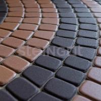 Тротуарная плитка Steingot Классика круговая Темно-коричневая, 60 мм