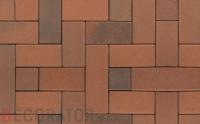 Клинкерная тротуарная брусчатка ригельная ABC Recker-bunt, 200х78х52 мм
