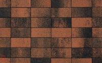 Плитка тротуарная ВЫБОР ЛА-Линия 5П.8 Листопад гладкий Мустанг оранжево-черный, 600*300*80 мм