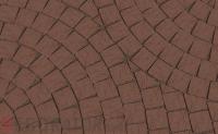 Клинкерная тротуарная брусчатка Lode Brunis коричневая шероховатая, 60*60*52 мм
