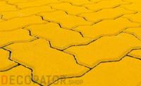 Плитка тротуарная BRAER Волна желтый, 240*135*70 мм