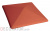 Клинкерный заборный оголовок KING KLINKER Рубиновый красный (01), 400*400*90 мм в Воронеже