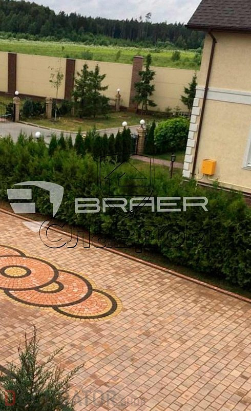 Тротуарный бордюр BRAER БР 100.20.8 коричневый, 1000*80*200 мм