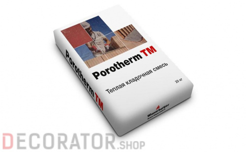 Теплый кладочный раствор Porotherm TM 20 кг в Воронеже