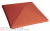 Клинкерный заборный оголовок KING KLINKER Рубиновый красный (01), 445*585*106 мм в Воронеже