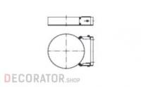 Настенный хомут SCHIEDEL PERMETER 25 раздвижной серый, D 300/350 мм