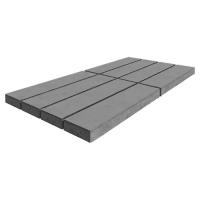 Тротуарная плитка SteinRus Гранада, 80 мм, серый, гладкая