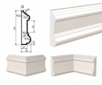 Молдинг цокольный LEPNINAPLAST ЦВ-150/2, 2000*150*40 мм
