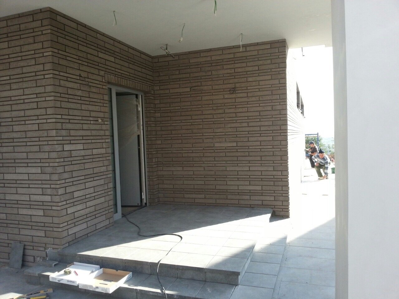 Монтаж клинкерных ступеней и плитки