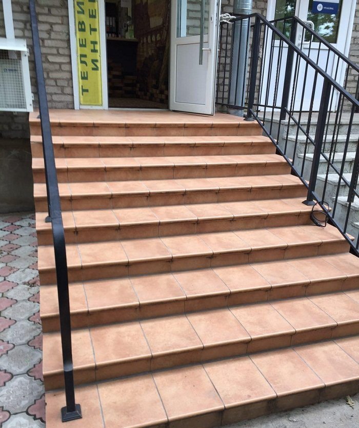 Монтаж клинкерных ступеней и плитки