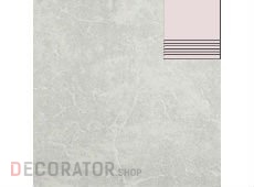 Клинкерная ступень с насечками ABC Granit Grau, 300*310*8 мм