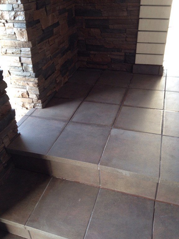 Монтаж клинкерных ступеней и плитки