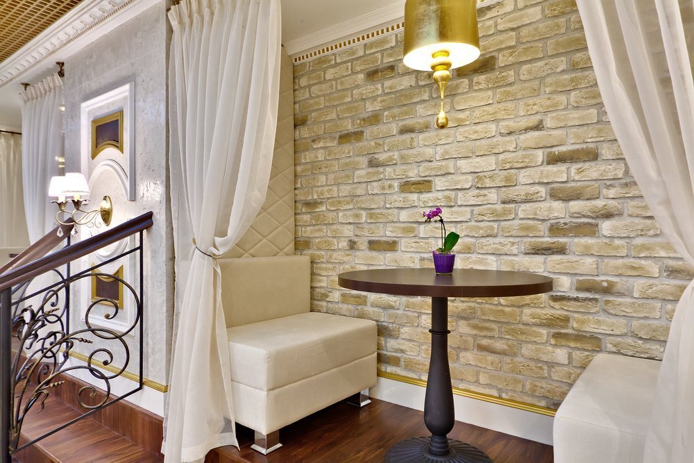 Укладка клинкера и камня в интерьере