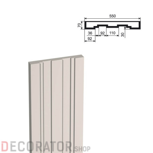 Пилястра LEPNINAPLAST ПЛВ-550/3,2500*70*550 мм в Воронеже