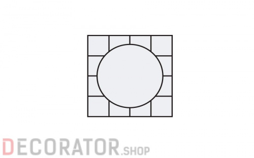 Окантовка для декора Stroeher Keraplatte Roccia 834, растр.25 см в Воронеже