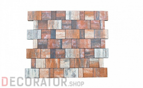 Плитка тротуарная BRAER Старый город Ландхаус Color Mix Койот, 80/160/240*160 мм в Воронеже