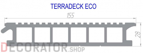 Террасная доска TERRADECK ECO в Воронеже