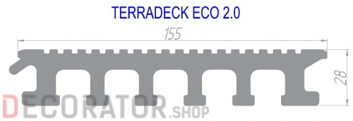 Террасная доска TERRADECK ECO 2.0 в Воронеже