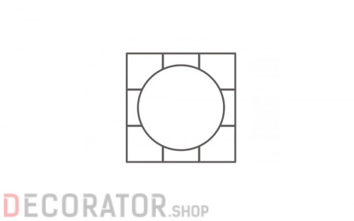 Окантовка для декора Stroeher Keraplatte Roccia 834, растр.30 см в Воронеже