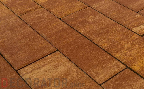 Плитка тротуарная BRAER Домино Color Mix Каньон 120/160*60 мм в Воронеже