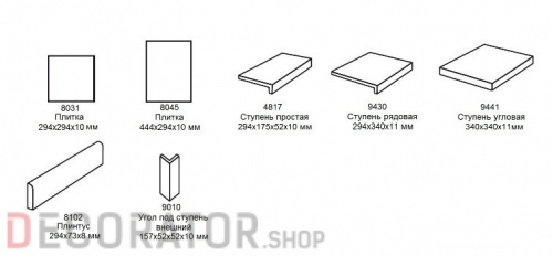 Клинкерная ступень-лофт Stroeher Keraplatte Epos 951-krios, Handglaze 3.0 в Воронеже