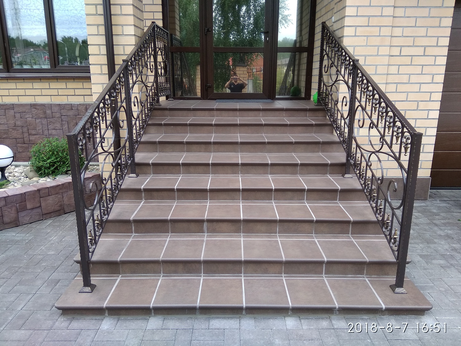 Монтаж клинкерных ступеней и плитки