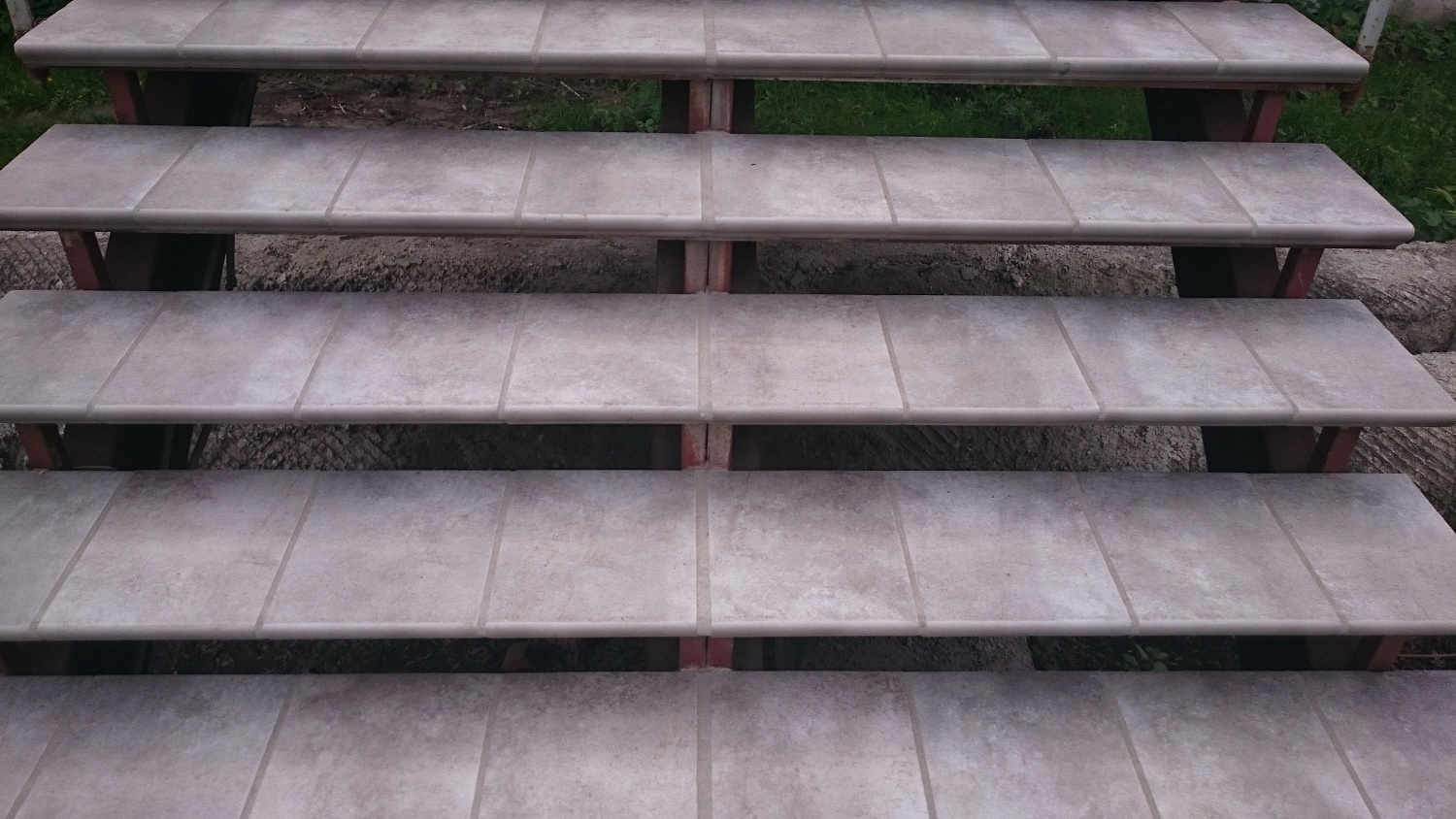 Монтаж клинкерных ступеней и плитки