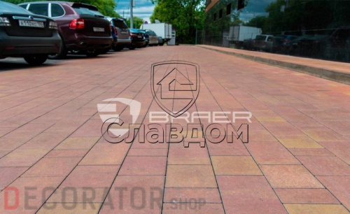 Плитка тротуарная BRAER Старый город Ландхаус Color Mix тип 9 "Закат", 80/160/240*160 мм в Воронеже