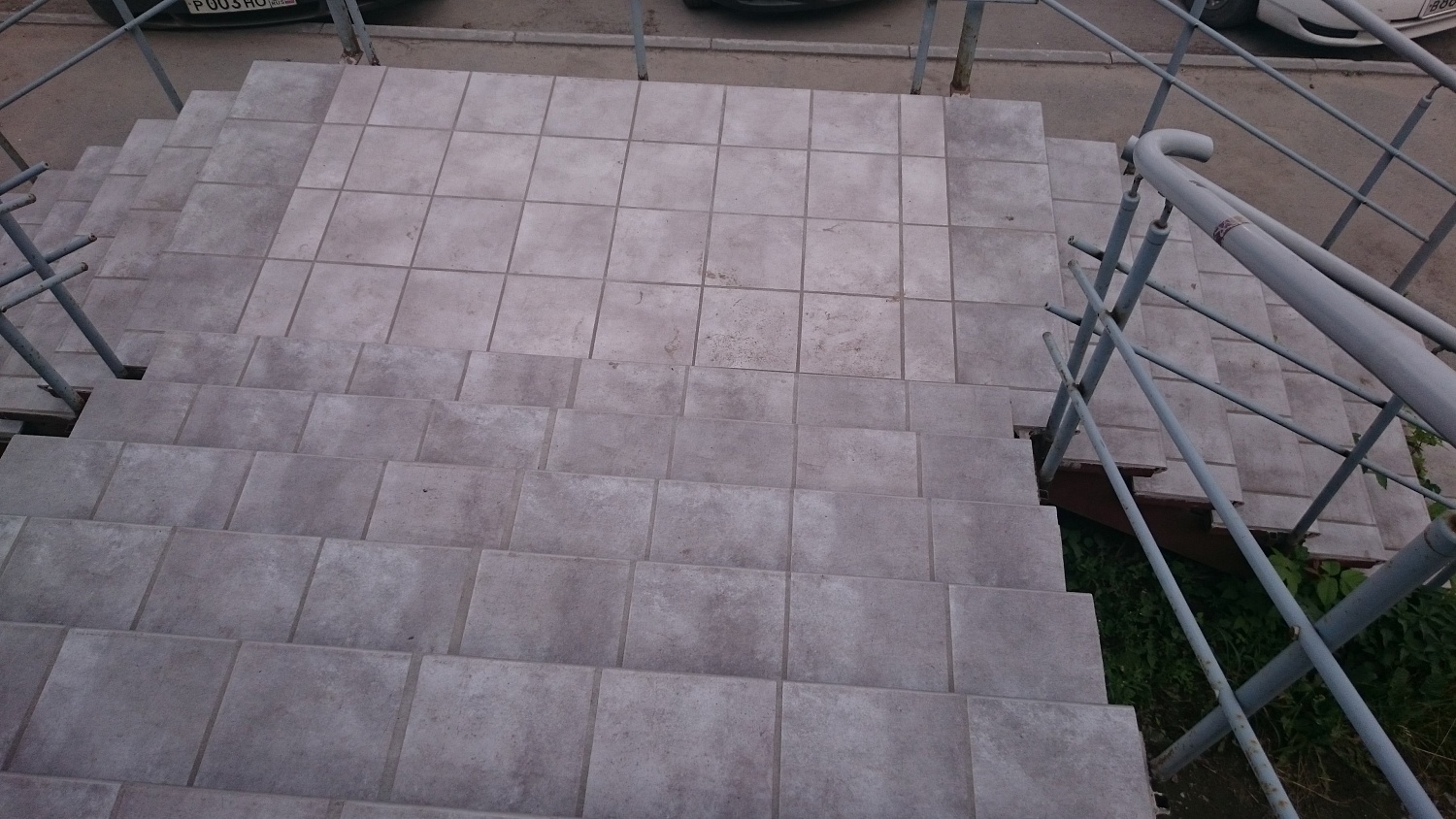 Монтаж клинкерных ступеней и плитки