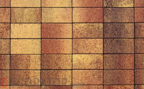 Плитка тротуарная ВЫБОР ЛА-Линия 5П.8 Листопад гладкий Осень коричнево-красно-желтый, 600*300*80 мм в Воронеже