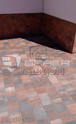 Плитка тротуарная BRAER Старый город Ландхаус Color Mix тип 4 "Койот", 80/160/240*160 мм в Воронеже