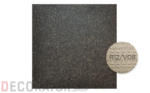 Технический керамогранит Roben VIGRANIT Schwarz-grau Feinkorn R12/V08, 200*200*15 мм в Воронеже