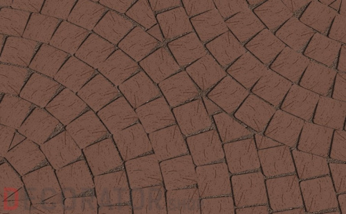 Клинкерная тротуарная брусчатка Lode Brunis коричневая шероховатая, 60*60*52 мм в Воронеже